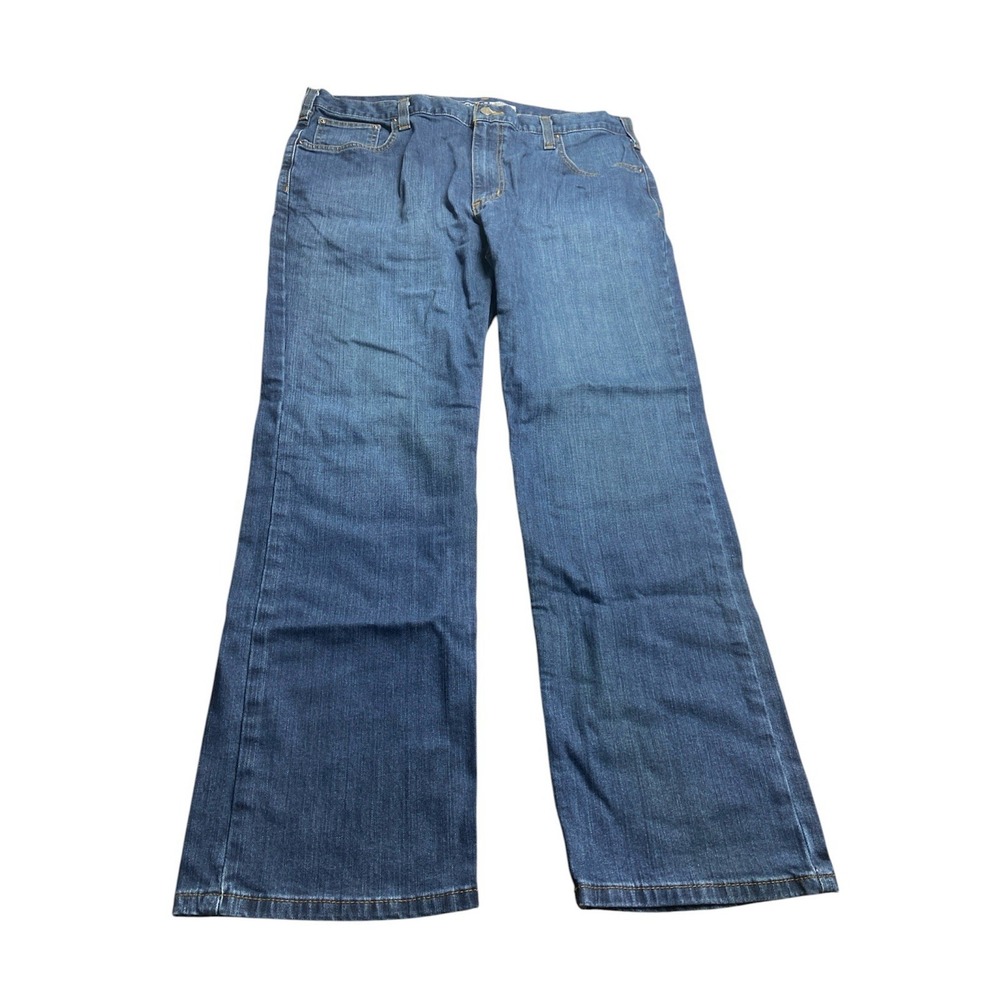 Carhartt Rugged Flex Mens Jeans 38x30‎ Blue Relaxed Fit B02804-M